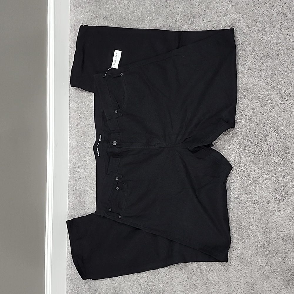 Mens Old Navy Black Straight Leg Jeans